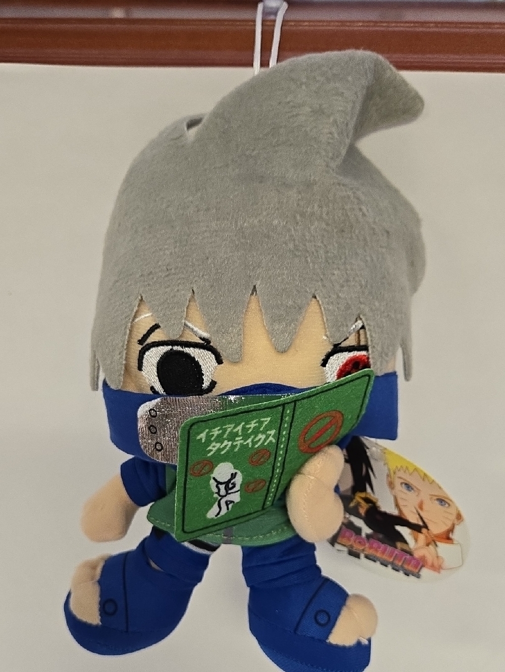 Banpresto 2012 Naruto Kakashi Hatake Gray Hair Plush W/Blue Outfit 9"